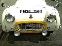 Triumph TR3 Coupe cabriolet, blanche (1955-62)(Lyon, 2020-06) (06)